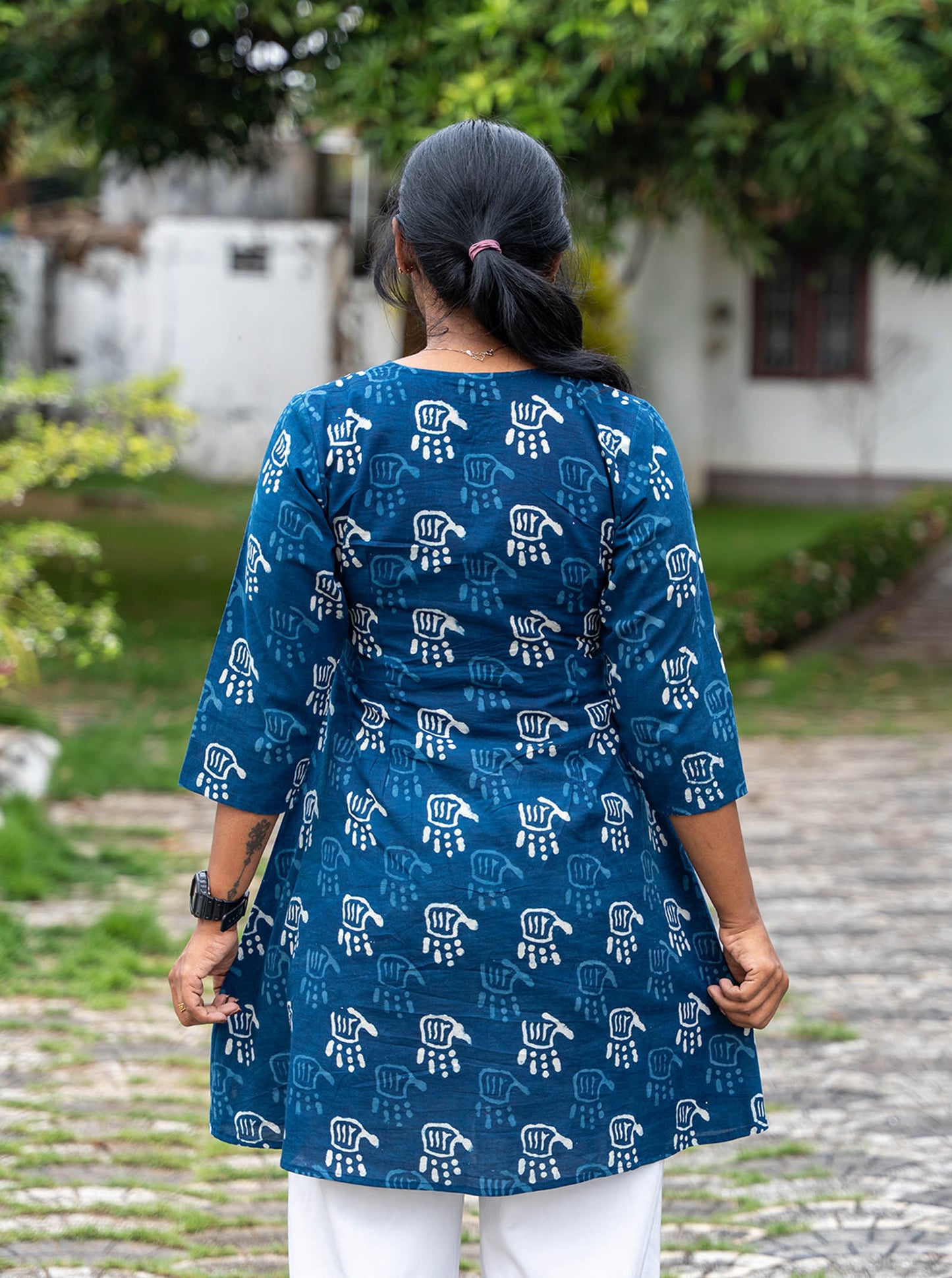 Handprint Short Top