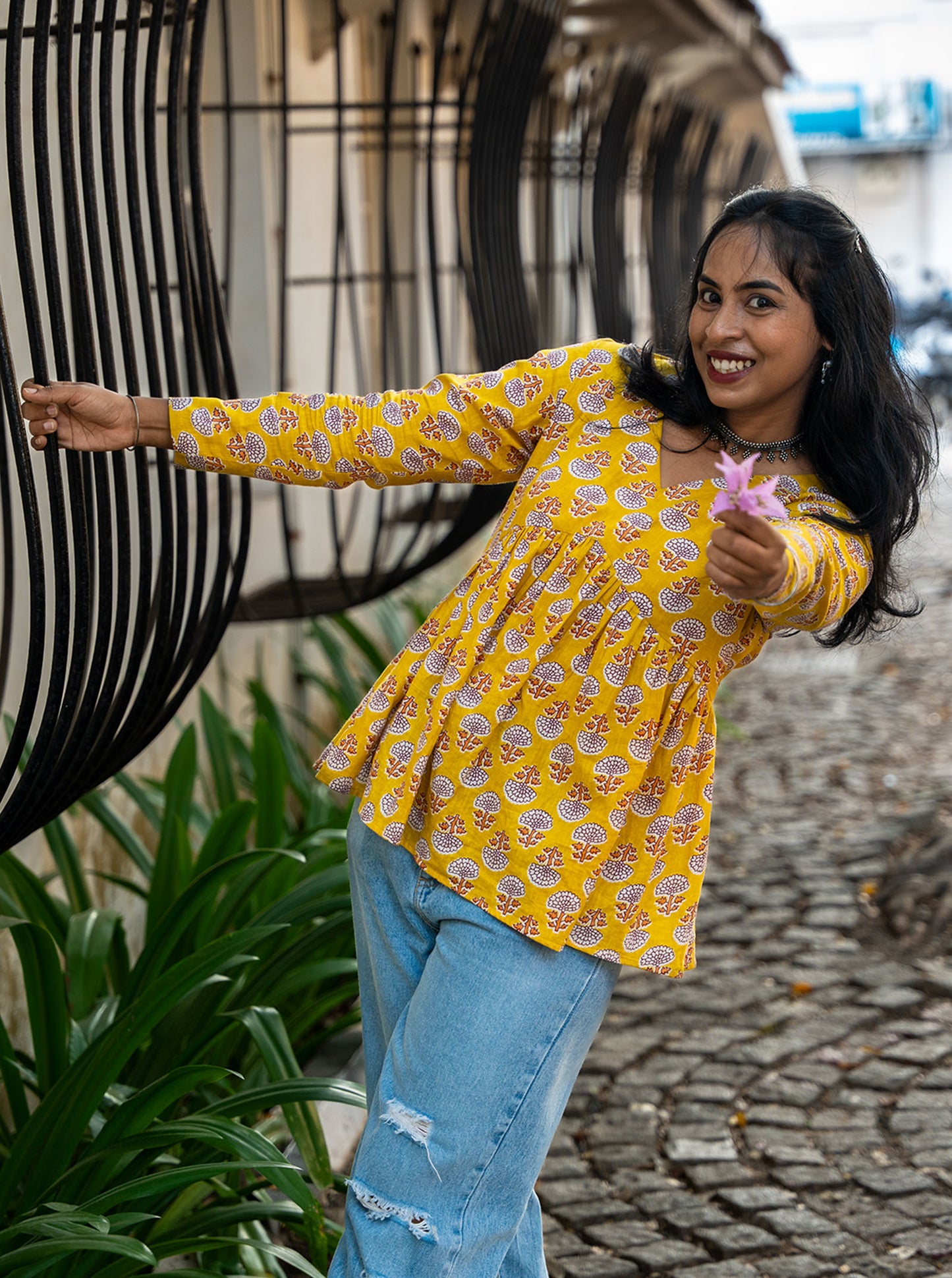 Daffodil Short Kurta