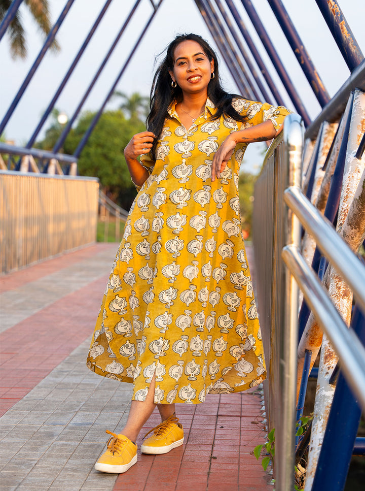 Ariya 3/4 Sleeve Dress
