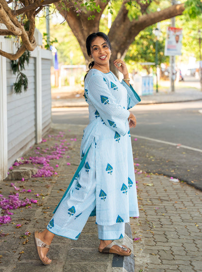 Blublend - Block printed Co-ordset